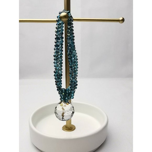 Handmade Vintage Women Bracelet  With Swarovski Crystals 8" - Picture 7 of 10